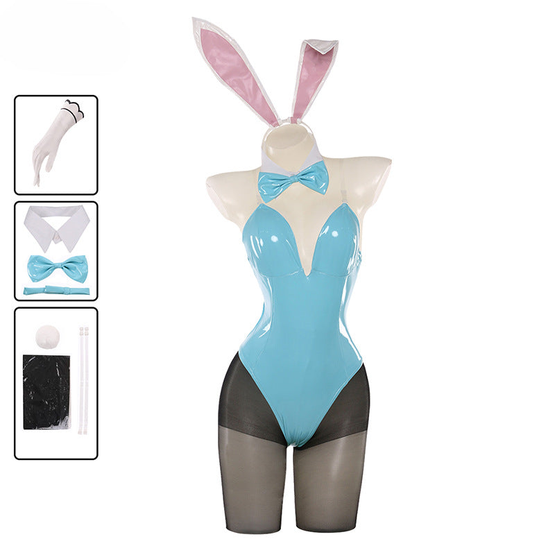 Blue Archive Bunny Costumes Sexy Bunny Girl Cosplay Bodysuit Full Set
