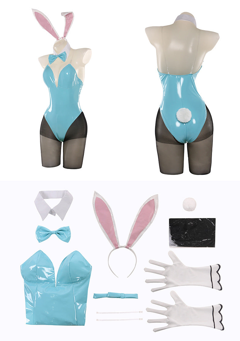 Blue Archive Bunny Costumes Sexy Bunny Girl Cosplay Bodysuit Full Set