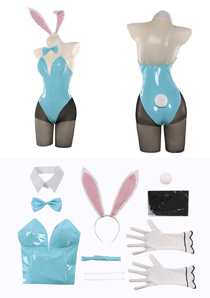 Blue Archive Bunny Costumes Sexy Bunny Girl Cosplay Bodysuit Full Set