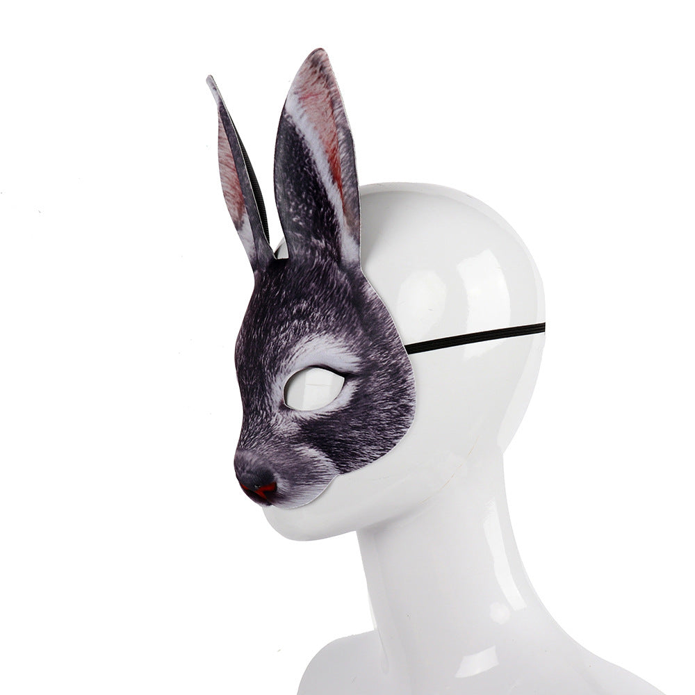 Adult Bunny Mask Unisex Rabbit Masquerade Mask Easter Bunny Costume Accessories