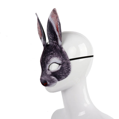 Adult Bunny Mask Unisex Rabbit Masquerade Mask Easter Bunny Costume Accessories