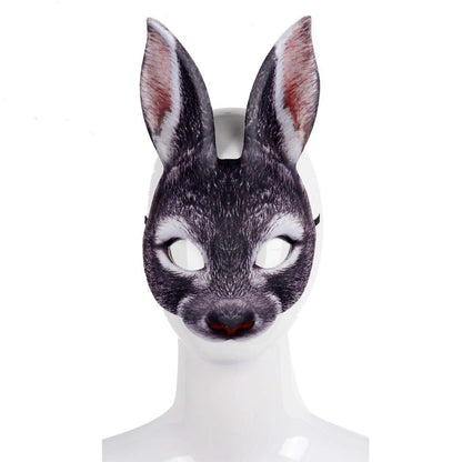 Adult Bunny Mask Unisex Rabbit Masquerade Mask Easter Bunny Costume Accessories