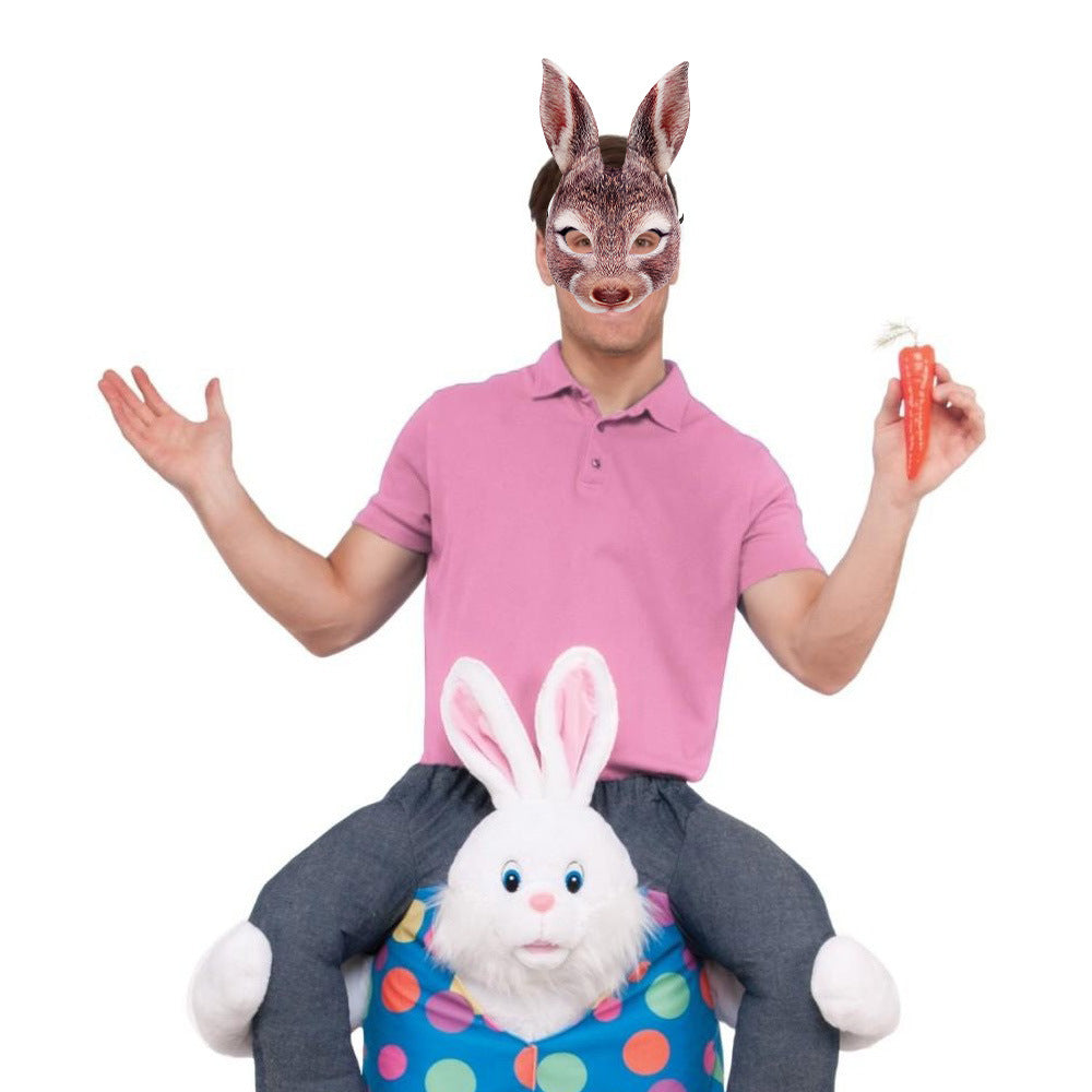 Adult Bunny Mask Unisex Rabbit Masquerade Mask Easter Bunny Costume Accessories