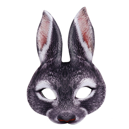 Adult Bunny Mask Unisex Rabbit Masquerade Mask Easter Bunny Costume Accessories