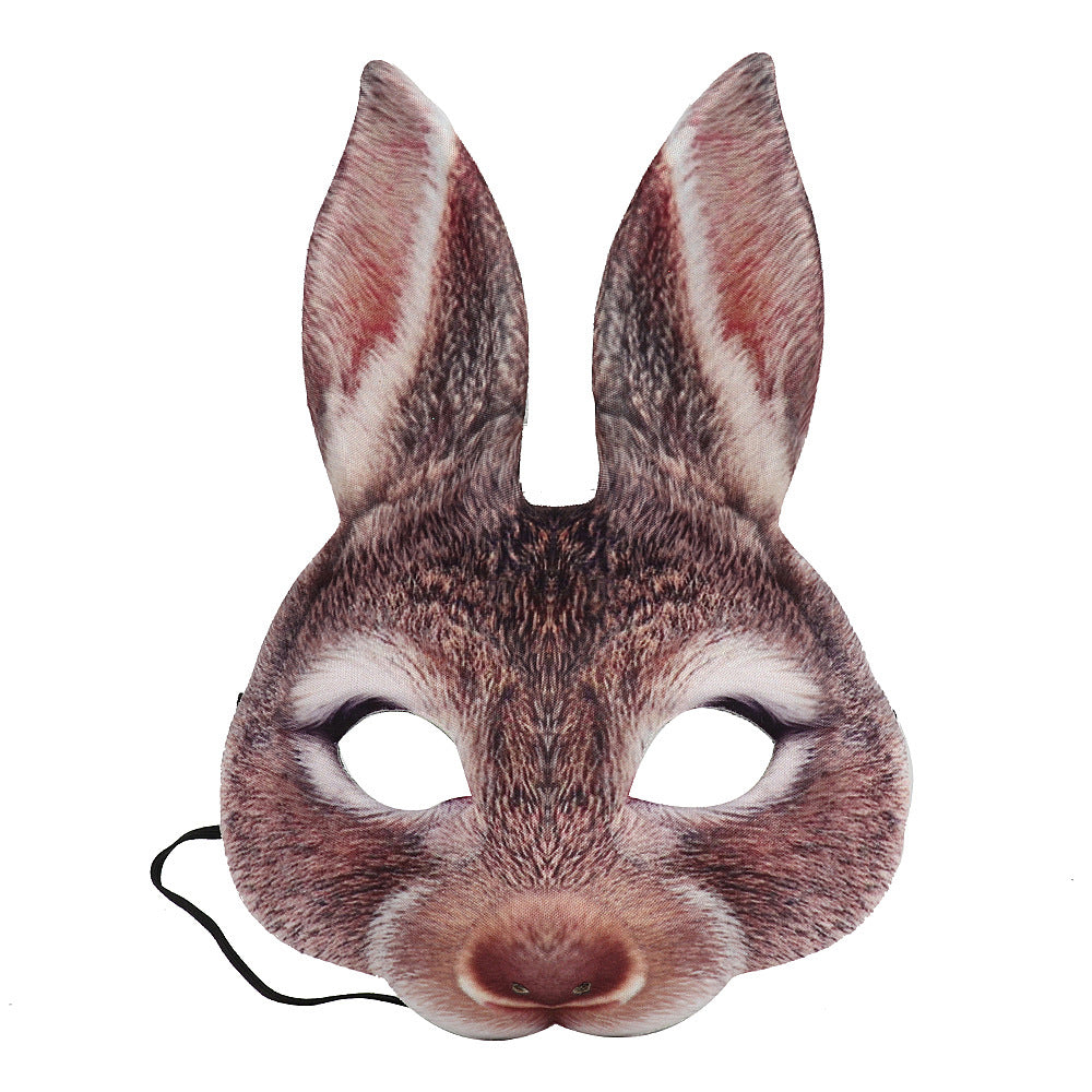 Adult Bunny Mask Unisex Rabbit Masquerade Mask Easter Bunny Costume Accessories