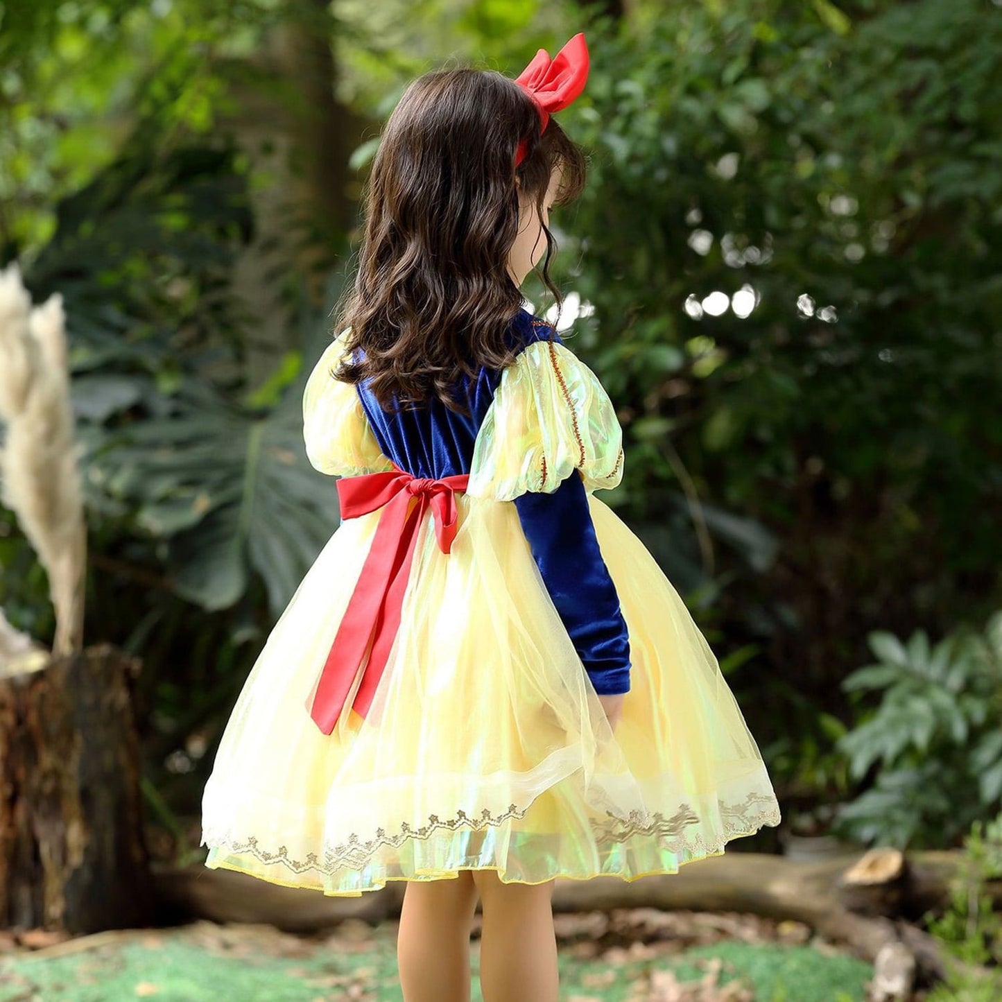 Child's Princess Dress Long Sleeve Puff Dress Party Dress Up Halloween Costume