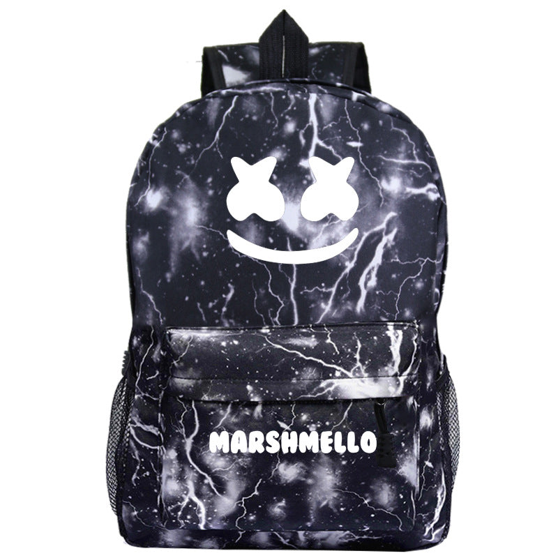 DJ Marshmallow Backpack Kids Bookbag Outdoors Hiking Camping Traveling Backpack
