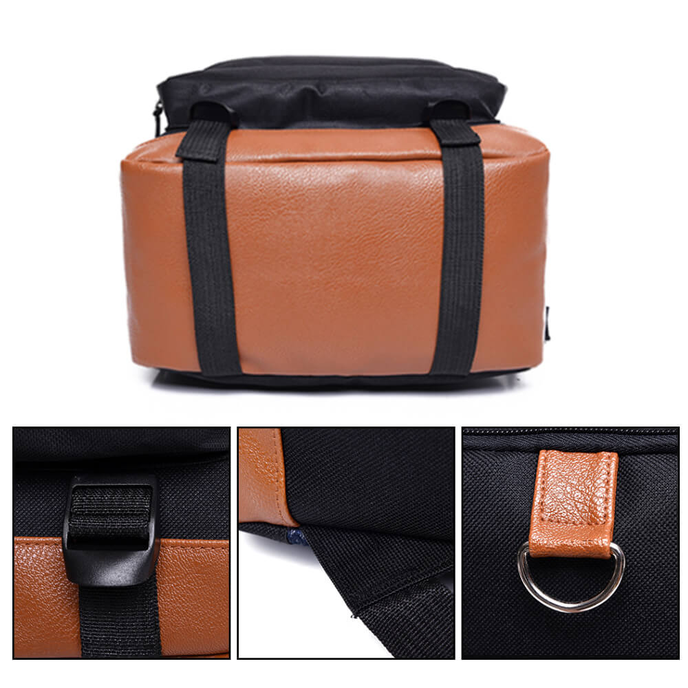 Large DJ Marshmallow Backpack Smiley Face Student Schoolbag Outdoors Hiking Camping Travel Bag