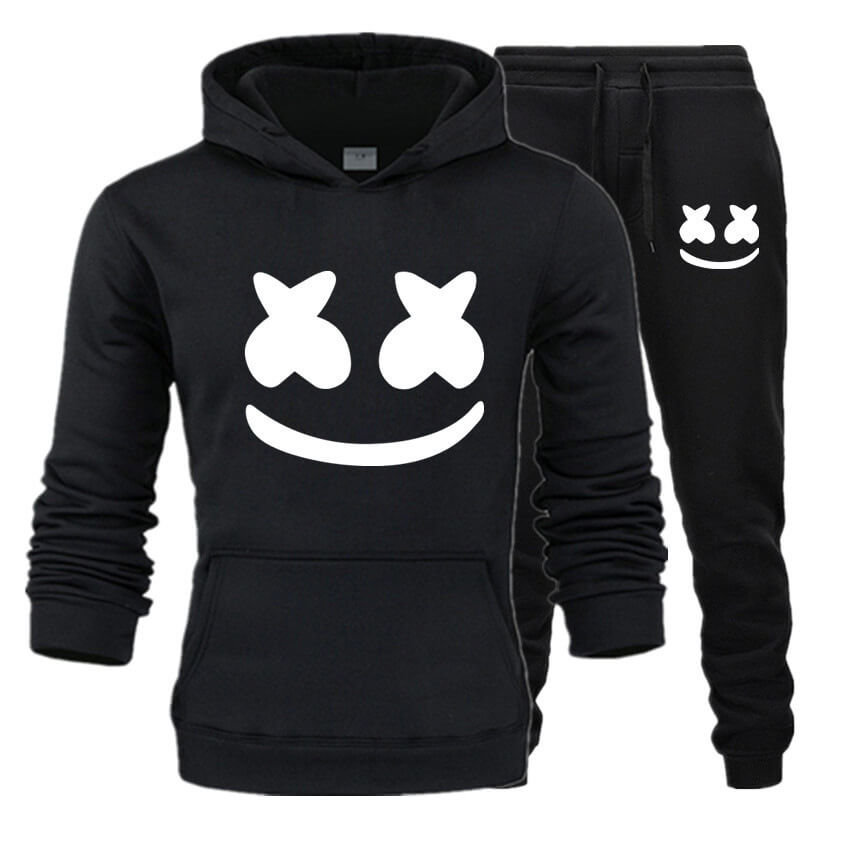 Adult Marsh-mallo Hoodie and Pants DJ Rock Music Party Outfit Set