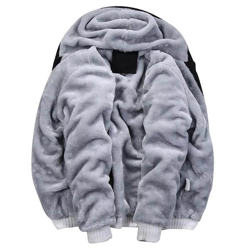 DJ Marsh-mallo Jacket Thick Fleece Coat DJ Rock Smiley Face Zipup Hoodies Winter Clothes