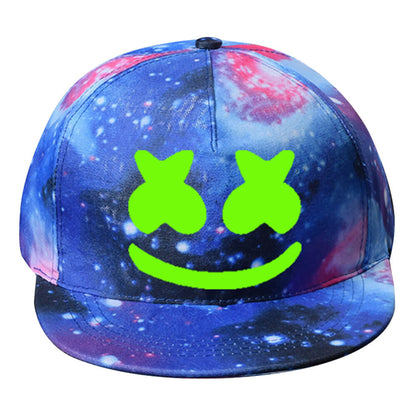 DJ Marshmallow Cap Hip Hop Baseball Hat Halloween Costume Accessory