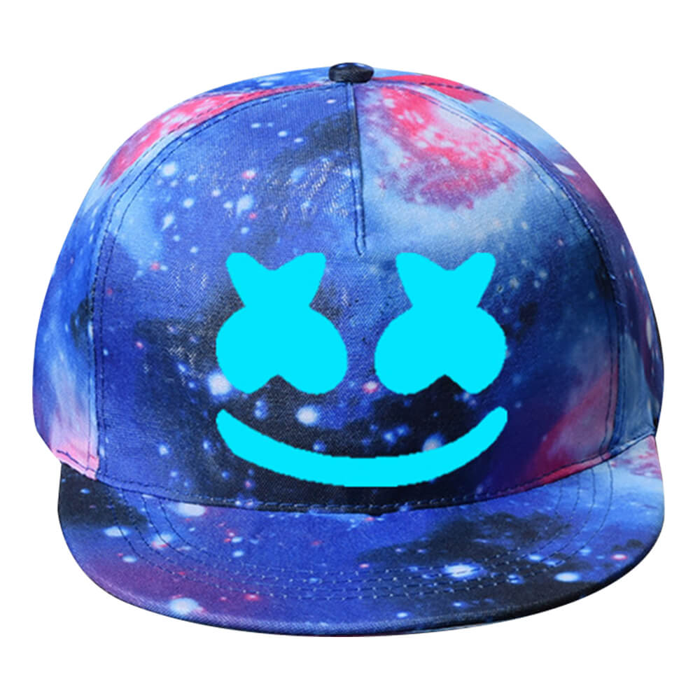 DJ Marshmallow Cap Hip Hop Baseball Hat Halloween Costume Accessory