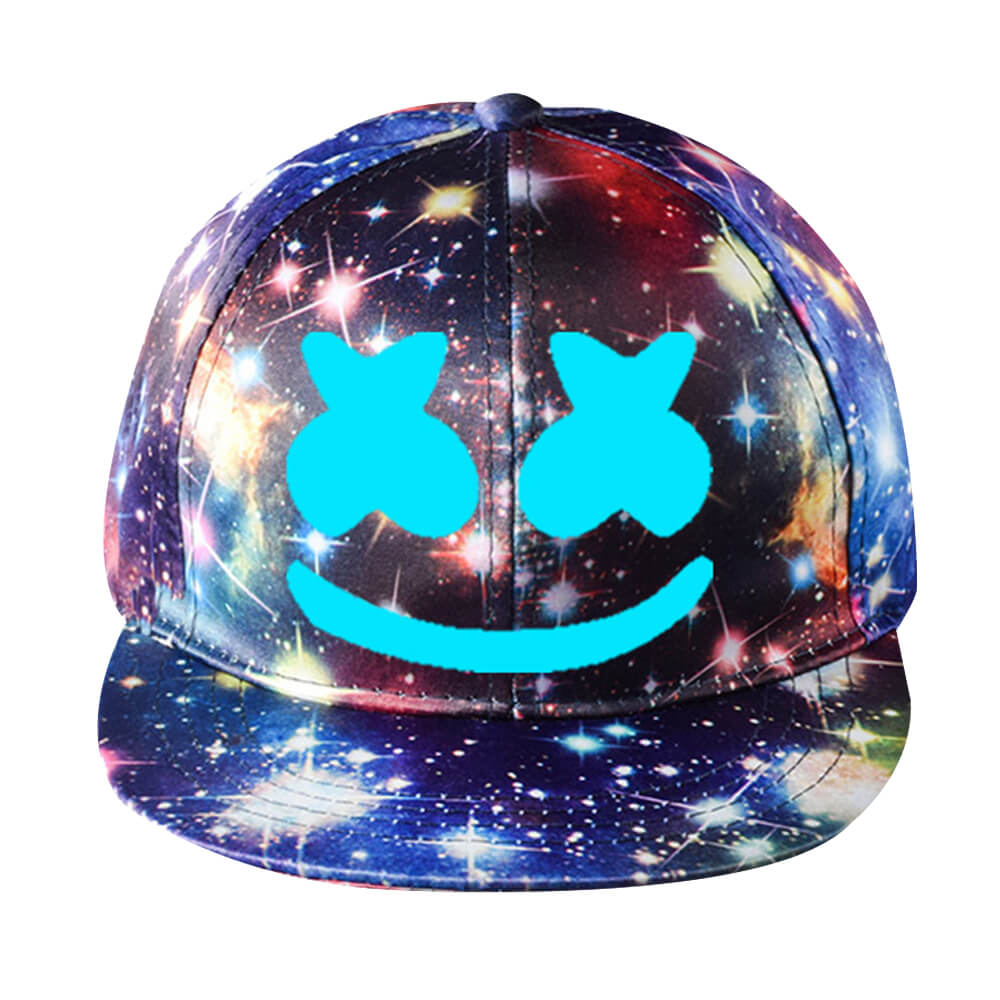 DJ Marshmallow Cap Hip Hop Baseball Hat Halloween Costume Accessory