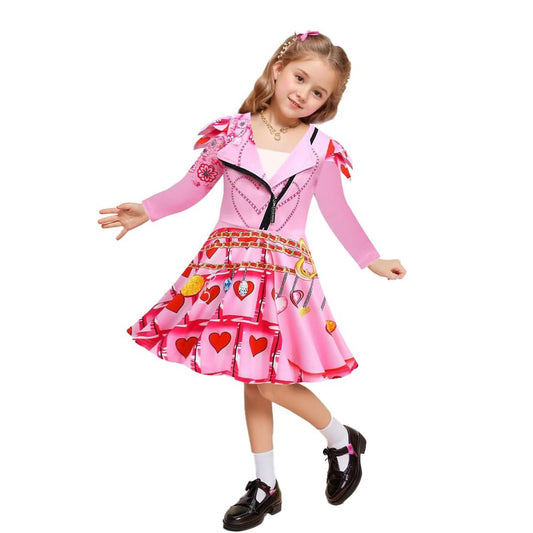 Kids Queen Of Hearts Costume The Rise of Red Princess Bridget Cosplay Outfits