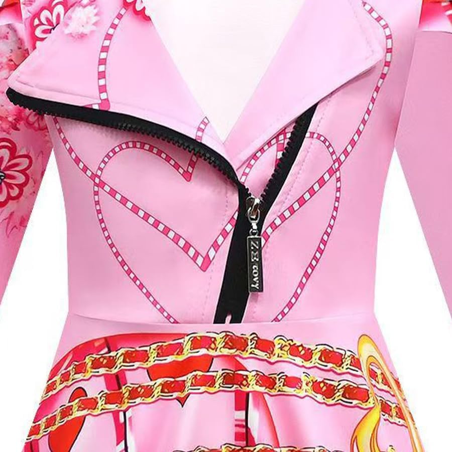 Kids Queen Of Hearts Costume The Rise of Red Princess Bridget Cosplay Outfits