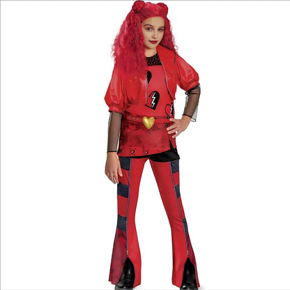 Red Costume for Kids The Rise of Red Costume Jacket Top Bottom Set Cosplay Outfit