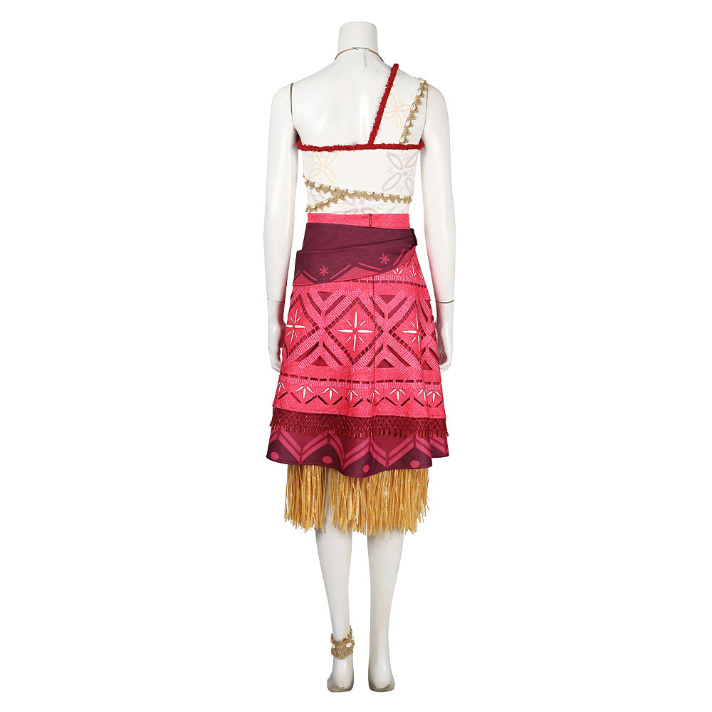 Moanna Costume Moanna 2 Cosplay Full Set Princess Moanna Adventure Outfit 5PCS Suit
