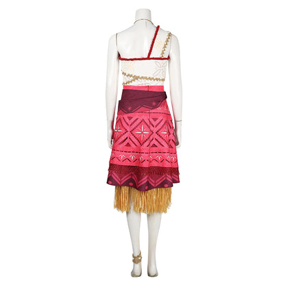 Moanna Costume Moanna 2 Cosplay Full Set Princess Moanna Adventure Outfit 5PCS Suit