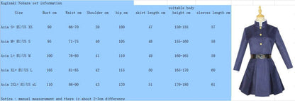 Yuji Nobara Goji Fushiguro Costume Halloween Cosplay Uniform Full Set