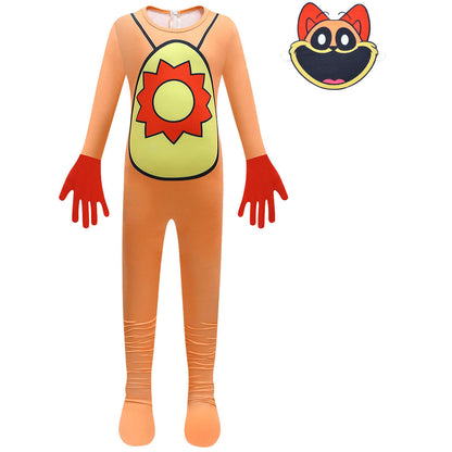 Kids Dogday Costume Unisex Children Dogday Cosplay Jumpsuit Mask and Bag