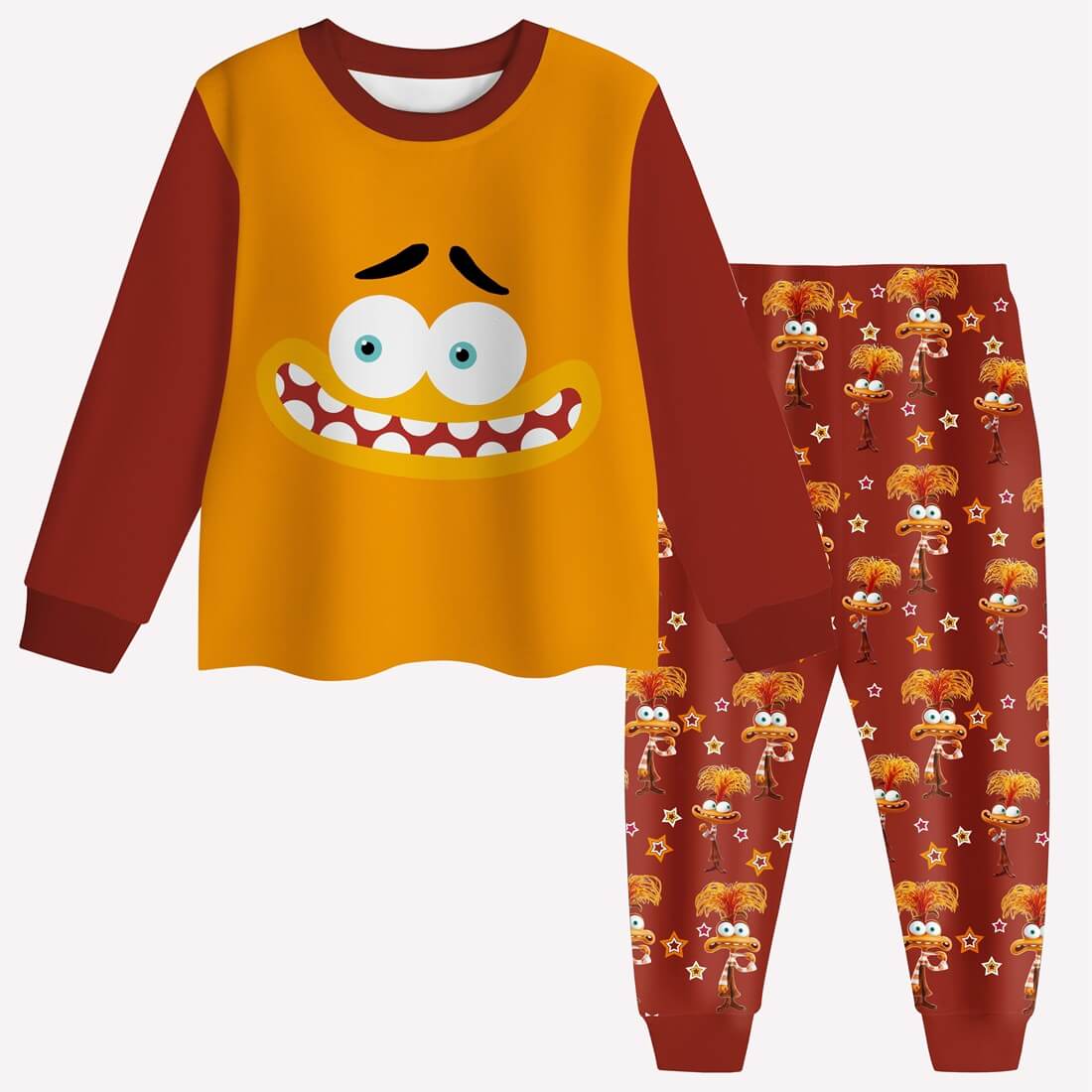Inside Out 2 Shirt and Pants Disgust Anger Envy Cosplay Costumes Joy Ennui Sadness Daily Wear Outfits