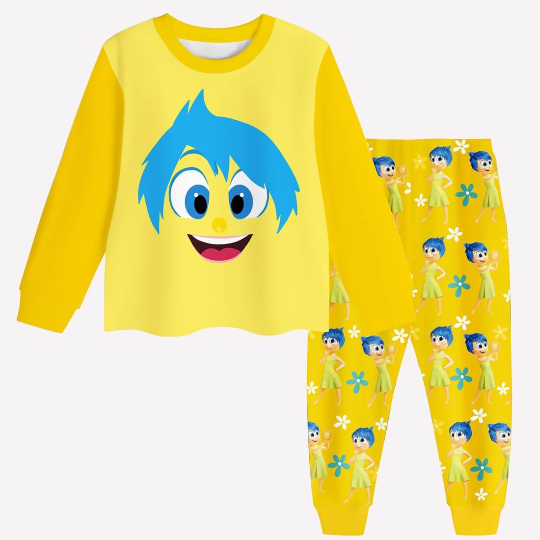Inside Out 2 Shirt and Pants Disgust Anger Envy Cosplay Costumes Joy Ennui Sadness Daily Wear Outfits