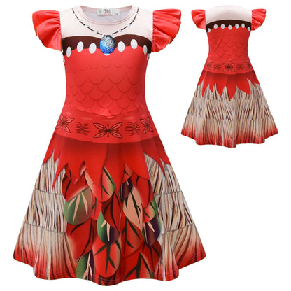 Girls Sea Princess Dress Party Cosplay Outfit Birthday Dress