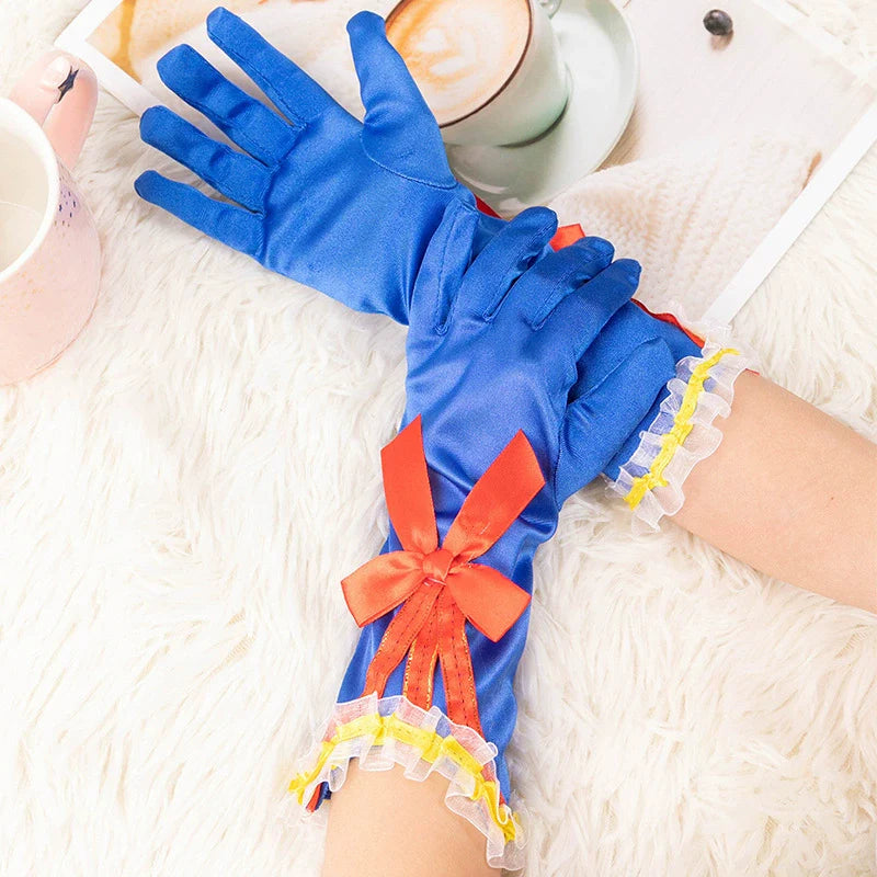 Girls Movie 2025 Princess Costume Puff Long Sleeve Party Dress Up Cosplay Outfit