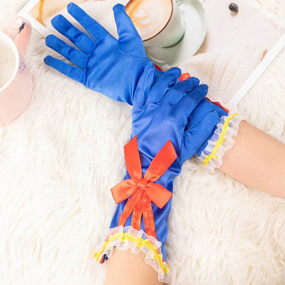 Girls Movie 2025 Princess Costume Puff Long Sleeve Party Dress Up Cosplay Outfit