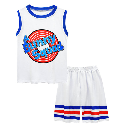 Kids Space Jam Lola #10 Cosplay Costume basketball Jersey and Shorts