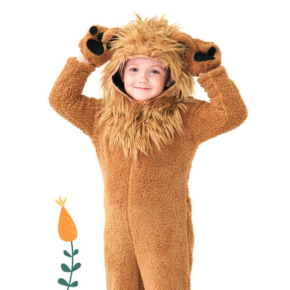 Toddler and Kids Lion Costume Party School Dress Up Fur Costume