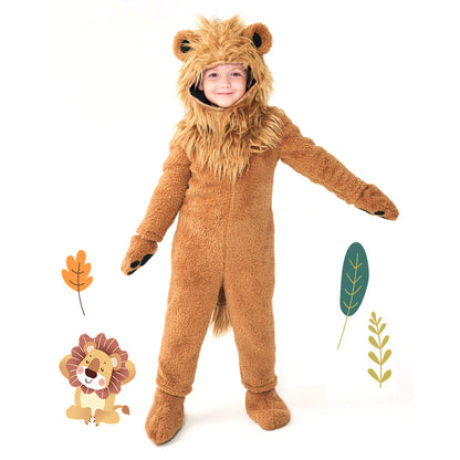 Toddler and Kids Lion Costume Party School Dress Up Fur Costume