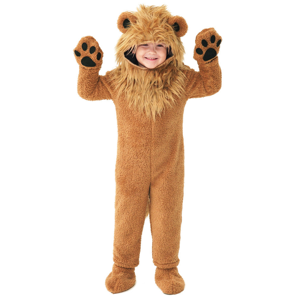 Toddler and Kids Lion Costume Party School Dress Up Fur Costume