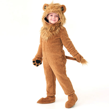 Toddler and Kids Lion Costume Party School Dress Up Fur Costume