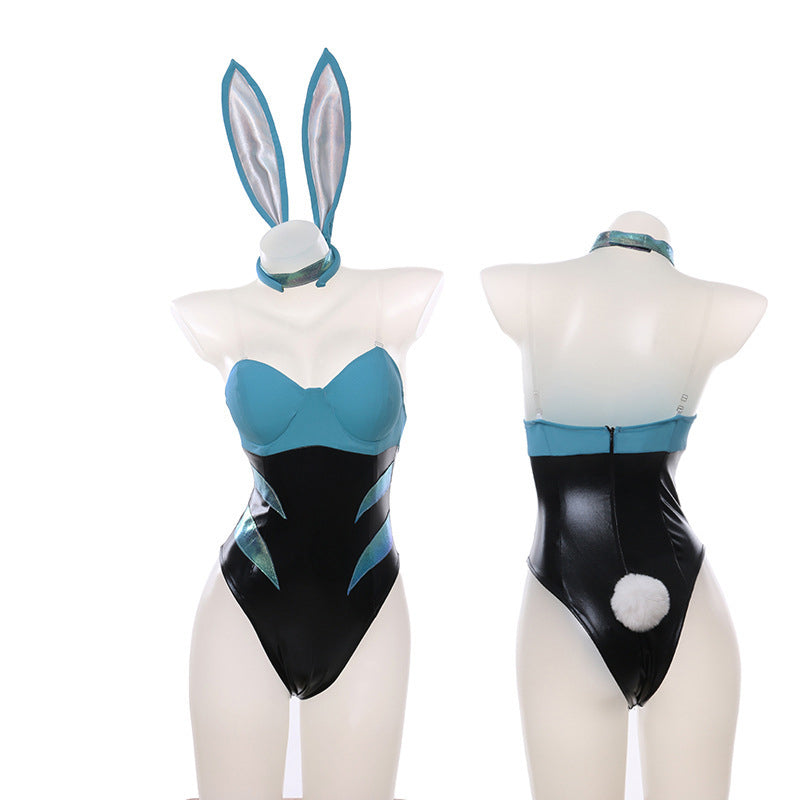 LOL KDA Akali Bunny Costume Girl Sexy Bunny Suit Club Wear Full Outfit