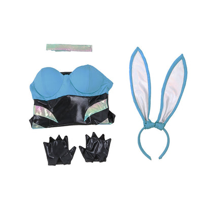 LOL KDA Akali Bunny Costume Girl Sexy Bunny Suit Club Wear Full Outfit