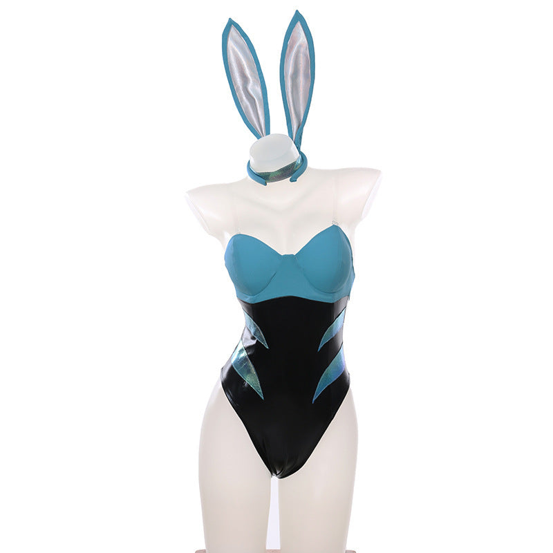 LOL KDA Akali Bunny Costume Girl Sexy Bunny Suit Club Wear Full Outfit