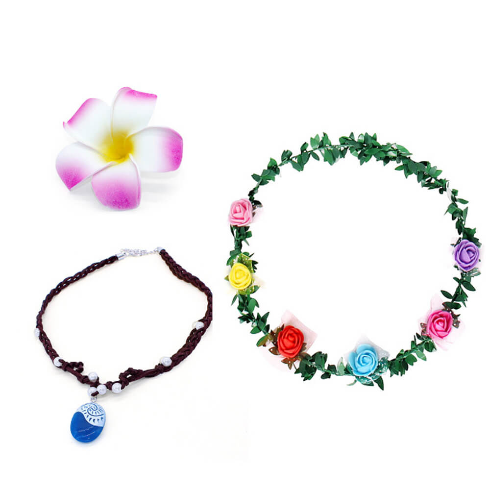 Kids Princess Moanna Costume Beach Vacation Swimwear Ocean Adventure Bathing Suit