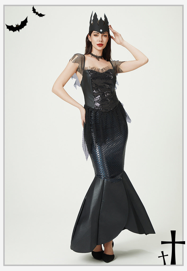 Halloween Sequin Mermaid Princess Costume
