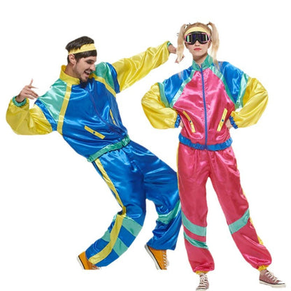 Retro Hip Hop Rock Music Halloween Couple Tracksiuts