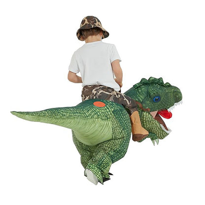 KDIS Riding Funny Big-Headed Tyrannosaurus Rex Dinosaur Inflatable Costumes