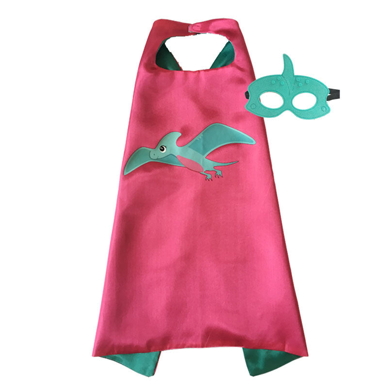 Children's Dinosaur Cape and Eye Mask