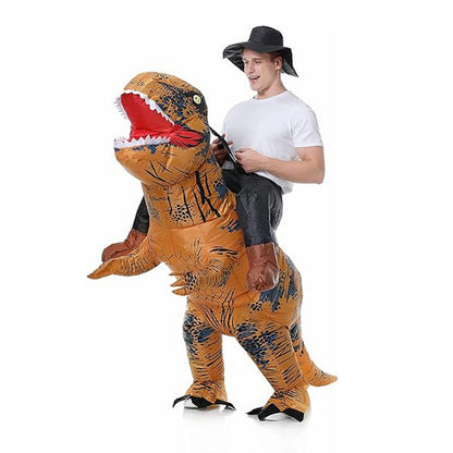 Riding Tyrannosaurus Rex Inflatable Model Funny Party Costume