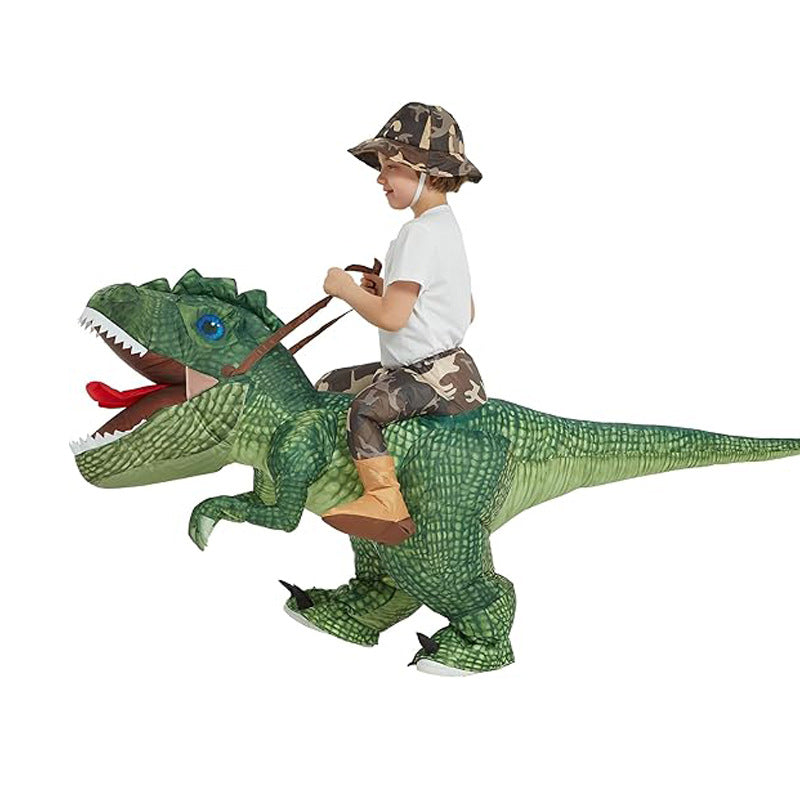 KDIS Riding Funny Big-Headed Tyrannosaurus Rex Dinosaur Inflatable Costumes