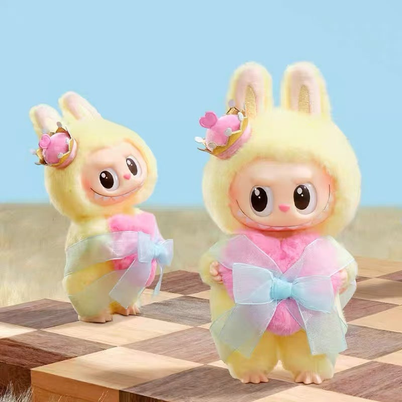 Labubu Doll Keychain 6.7'' Vinyl Plush Doll Chess Queen Toy Let's Checkmate Series