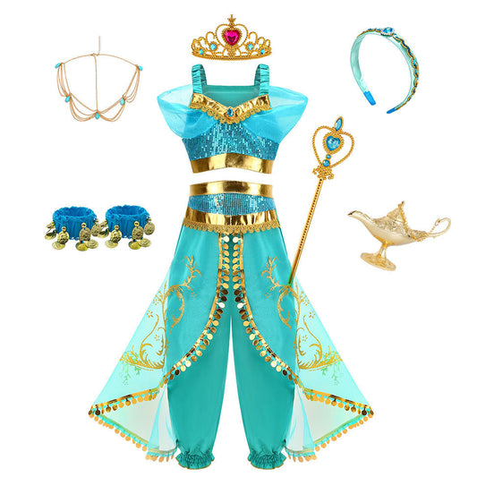 Princess Jasmine Dress From  Aladdin Magic Lamp