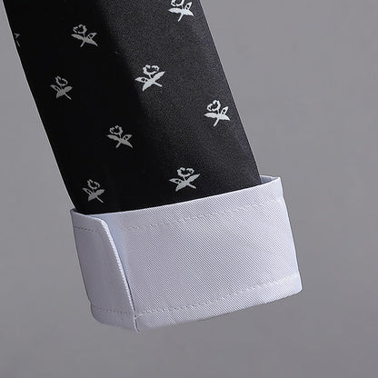 Addams Family Wednesday Floral Dress SET