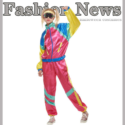 Retro Hip Hop Rock Music Halloween Couple Tracksiuts