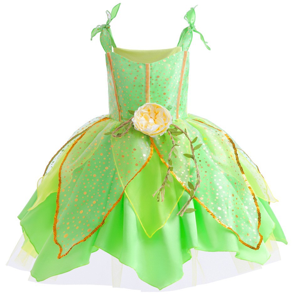 Green Fairy Princess Tiana Dress