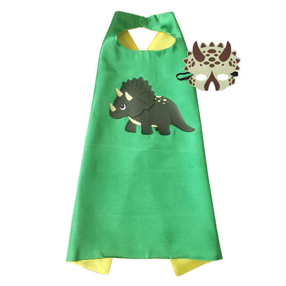 Children's Dinosaur Cape and Eye Mask